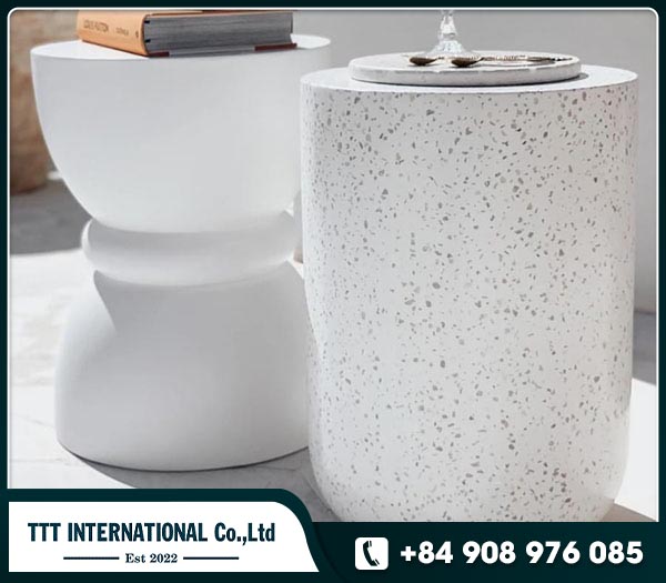 Terrazzo Stool Side Table